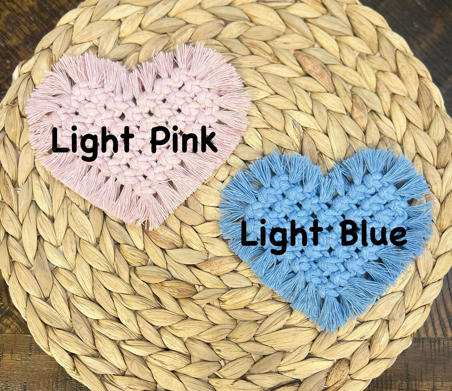 Macrame Heart Coasters | Coquette Aesthetic | Boho | home decor | Valentine’s Day | Mug rug | gift | housewarming | wedding | Party favor