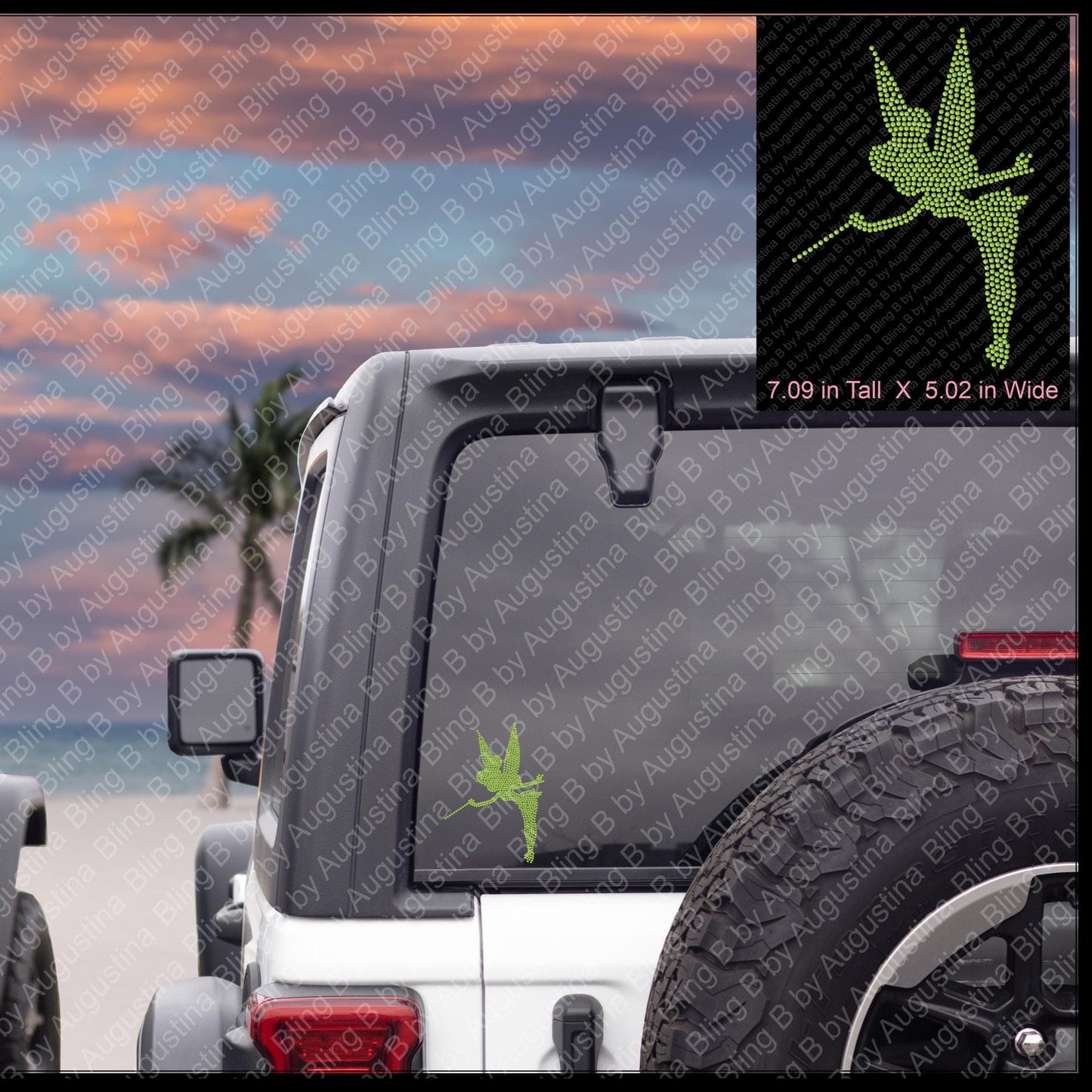 Tink Rhinestone decal/Car window decal/rhinestone sticker/decal/sticker