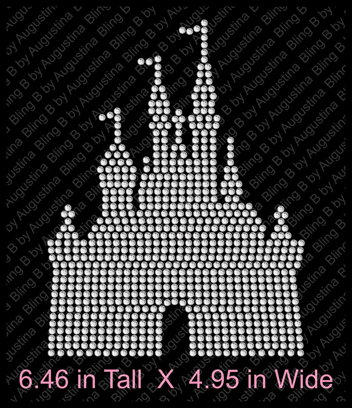 Princess Castle Rhinestone decal/Car window decal/rhinestone sticker/decal/sticker