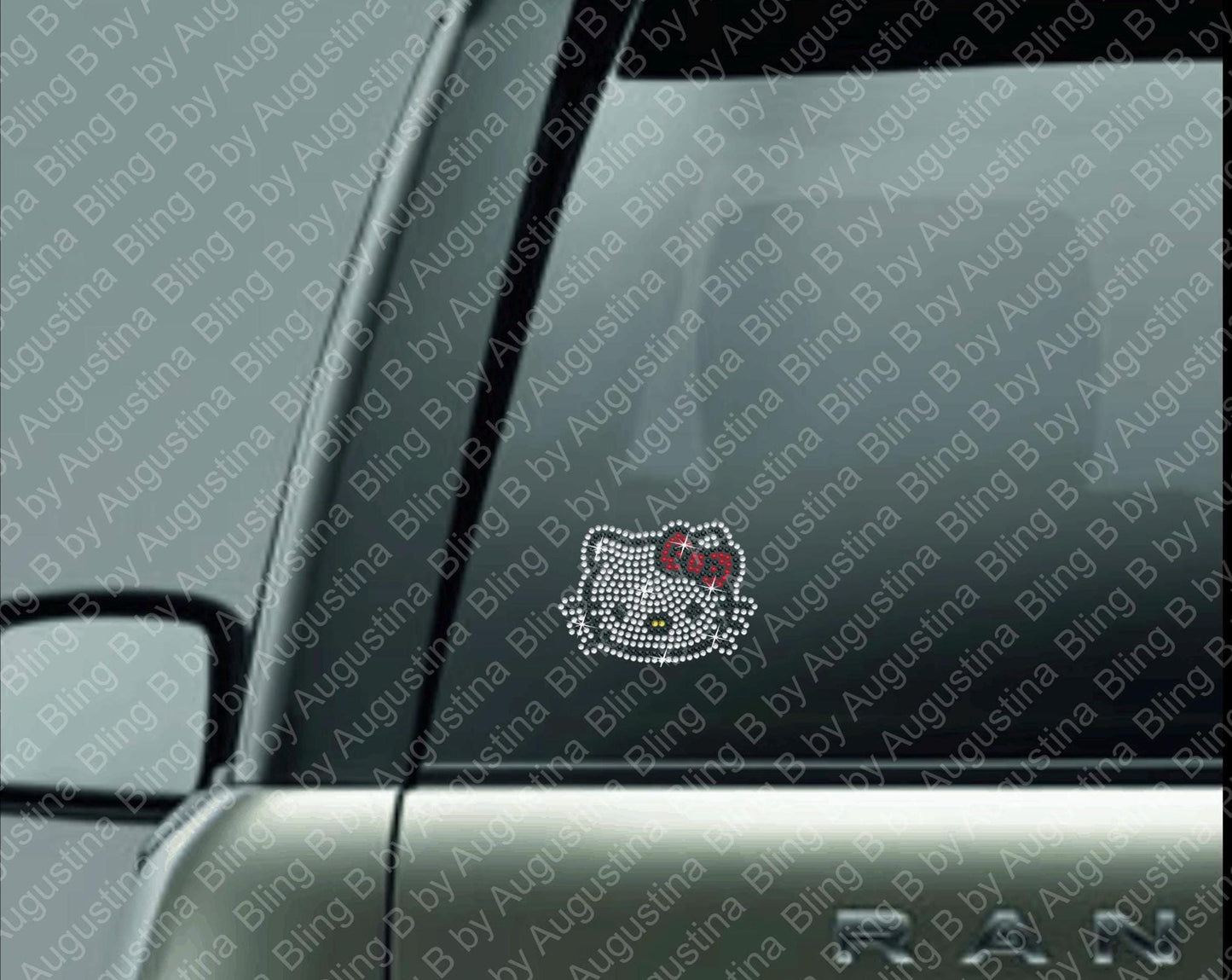 Hello Kitty Rhinestone decal/Car window decal/rhinestone sticker/decal/sticker