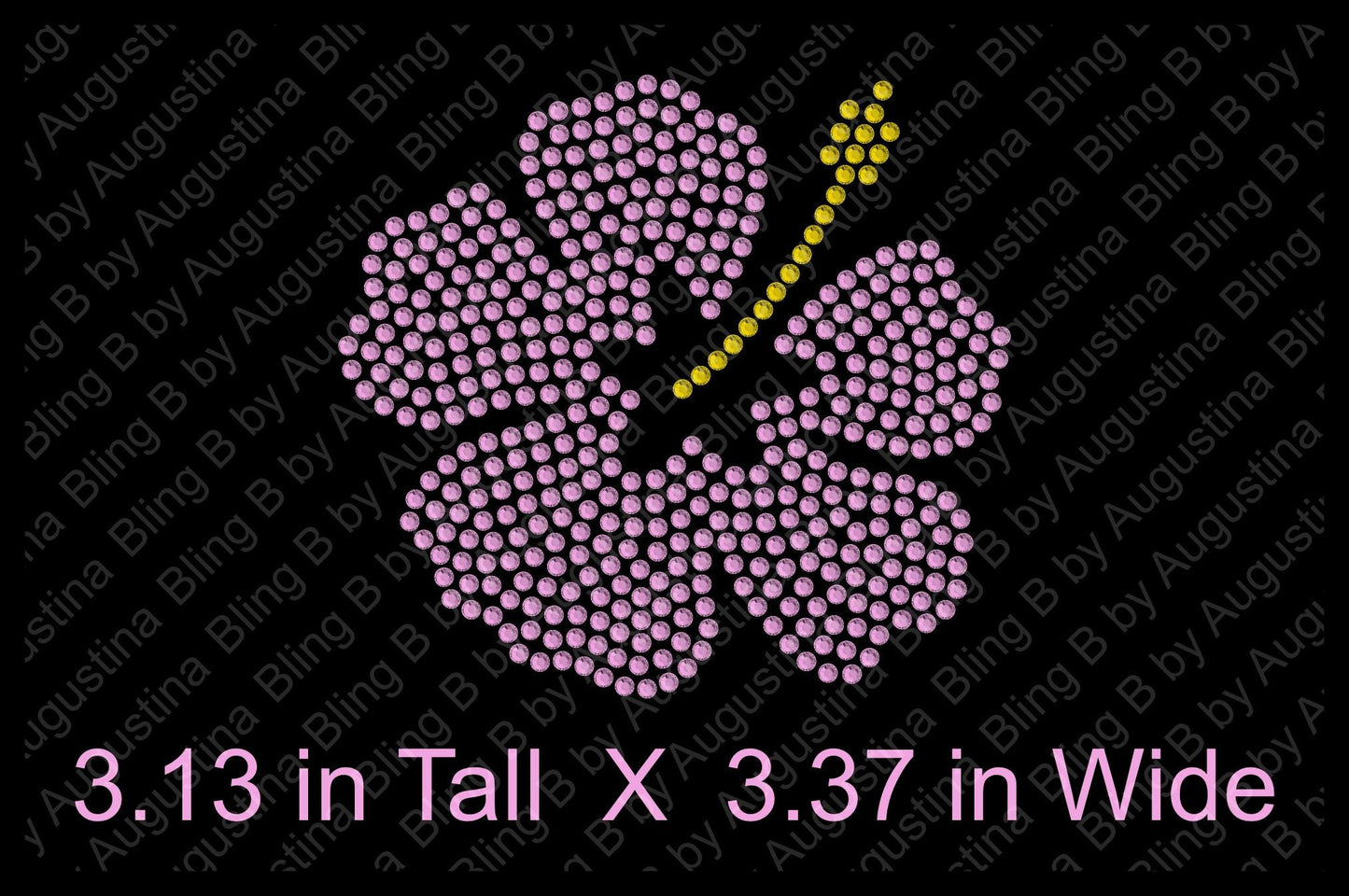 Hibiscus flower Rhinestone decal/Car window decal/rhinestone sticker/decal/sticker