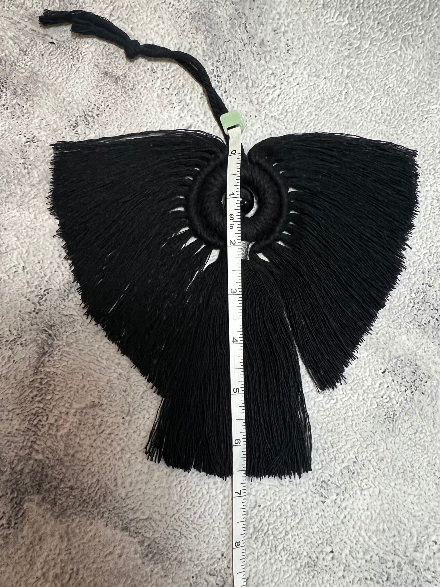 Macrame Angel Ornament, Dark Angel wall hanging, Angel wall hanging, boho wall decor, gothic gift, Christmas gift