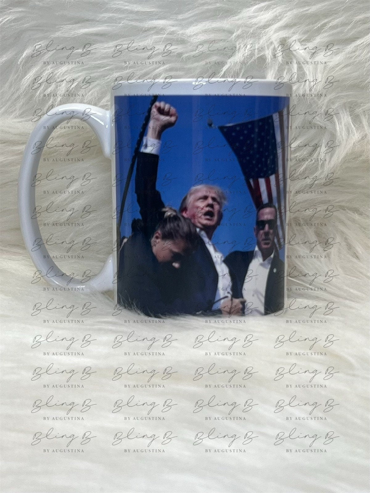 Donald Trump 2024 coffee mug 15oz, Trump fist pump