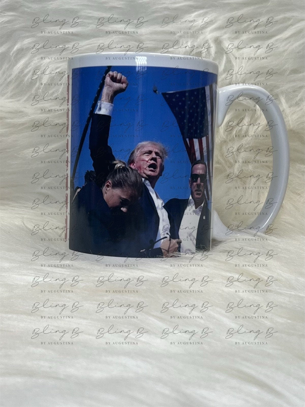 Donald Trump 2024 coffee mug 15oz, Trump fist pump