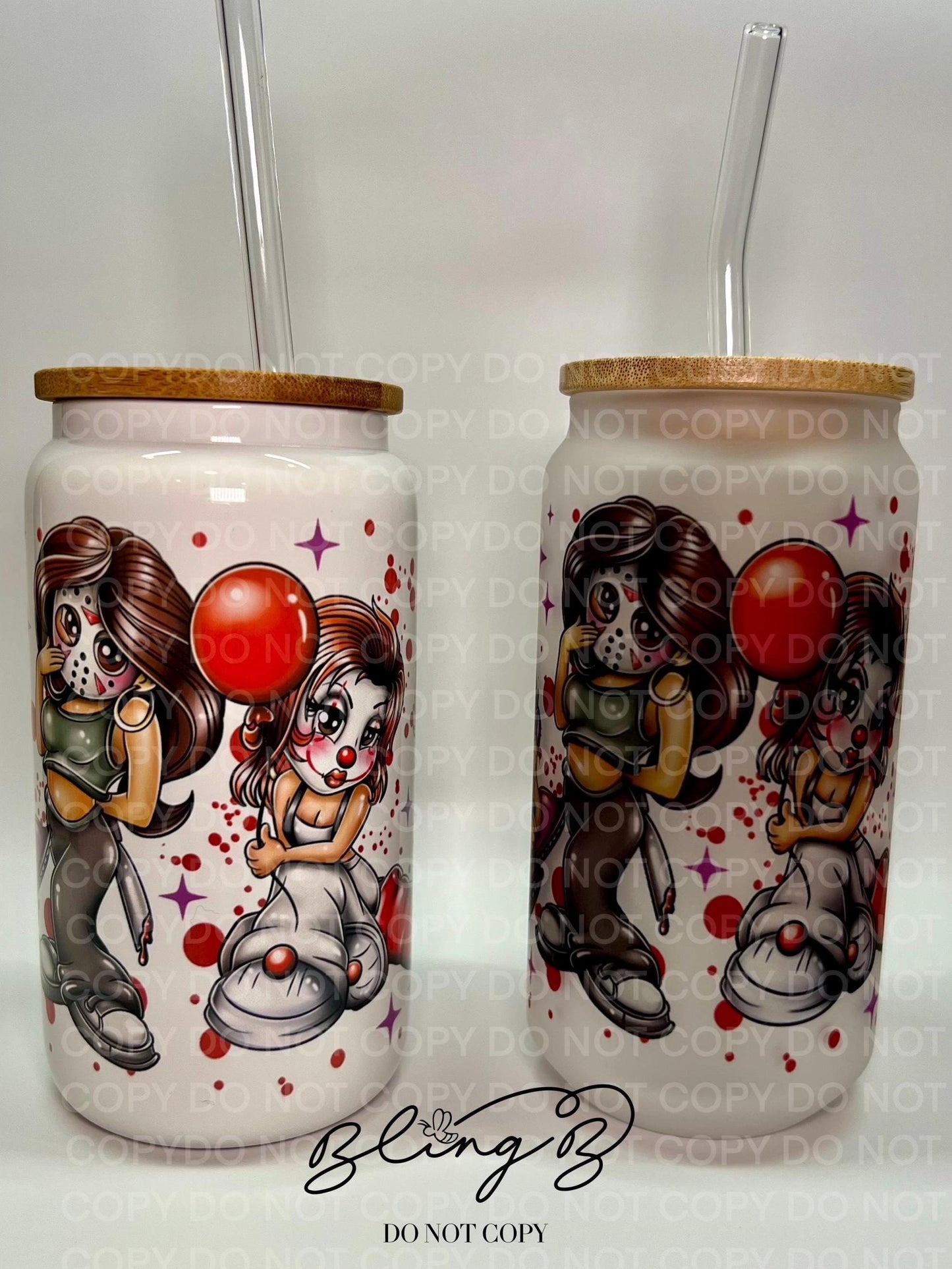 Halloween Home Ghouls glass Libby cup, Libby glass tumbler, iced coffee cup, beer can glass cup, 16 oz, smoothie cup