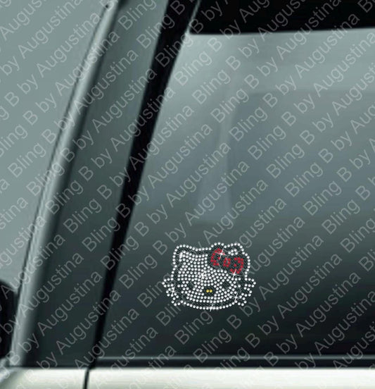 Hello Kitty Rhinestone decal/Car window decal/rhinestone sticker/decal/sticker