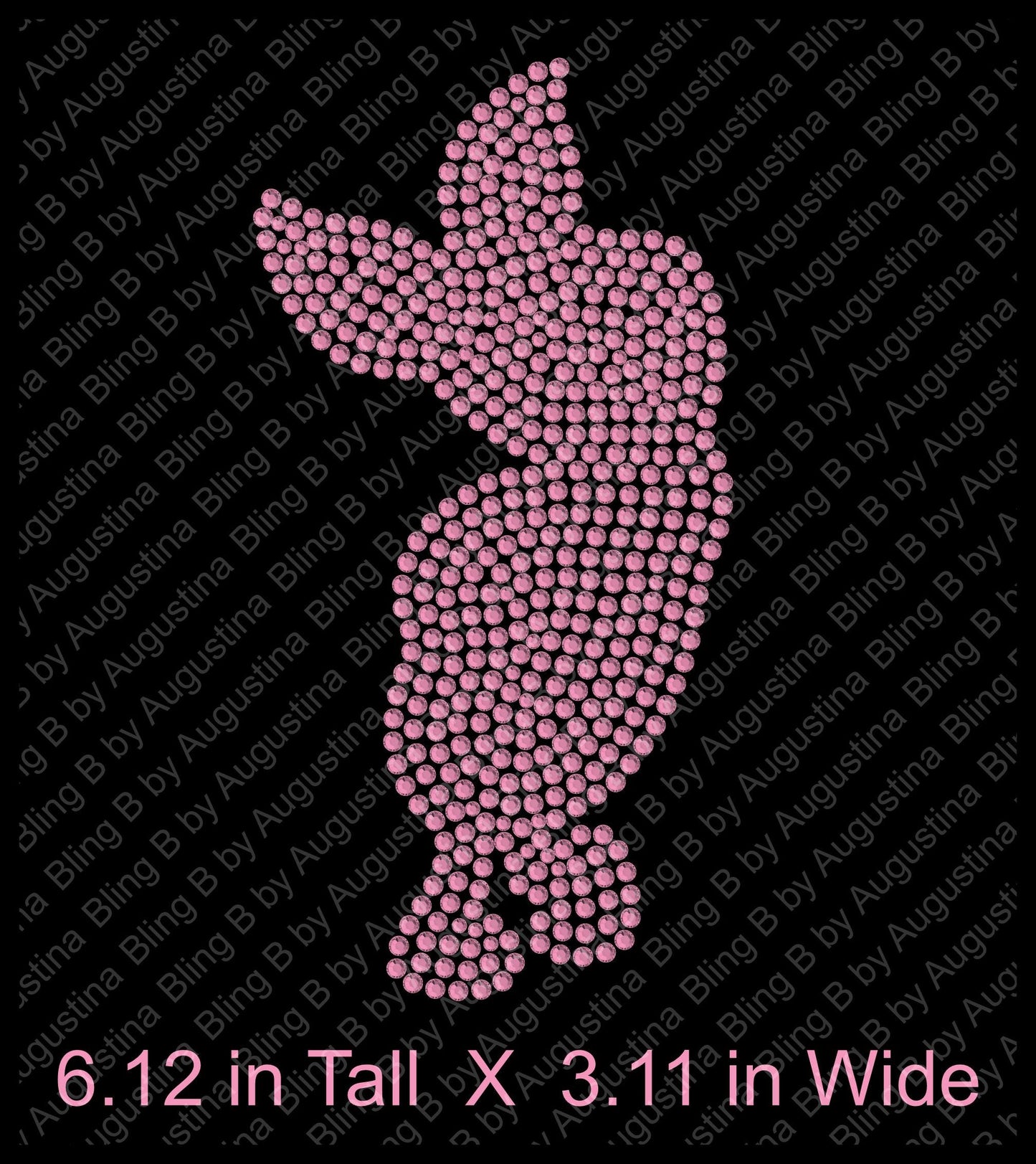 Piglet inspired Rhinestone decal/Car window decal/rhinestone sticker/decal/sticker