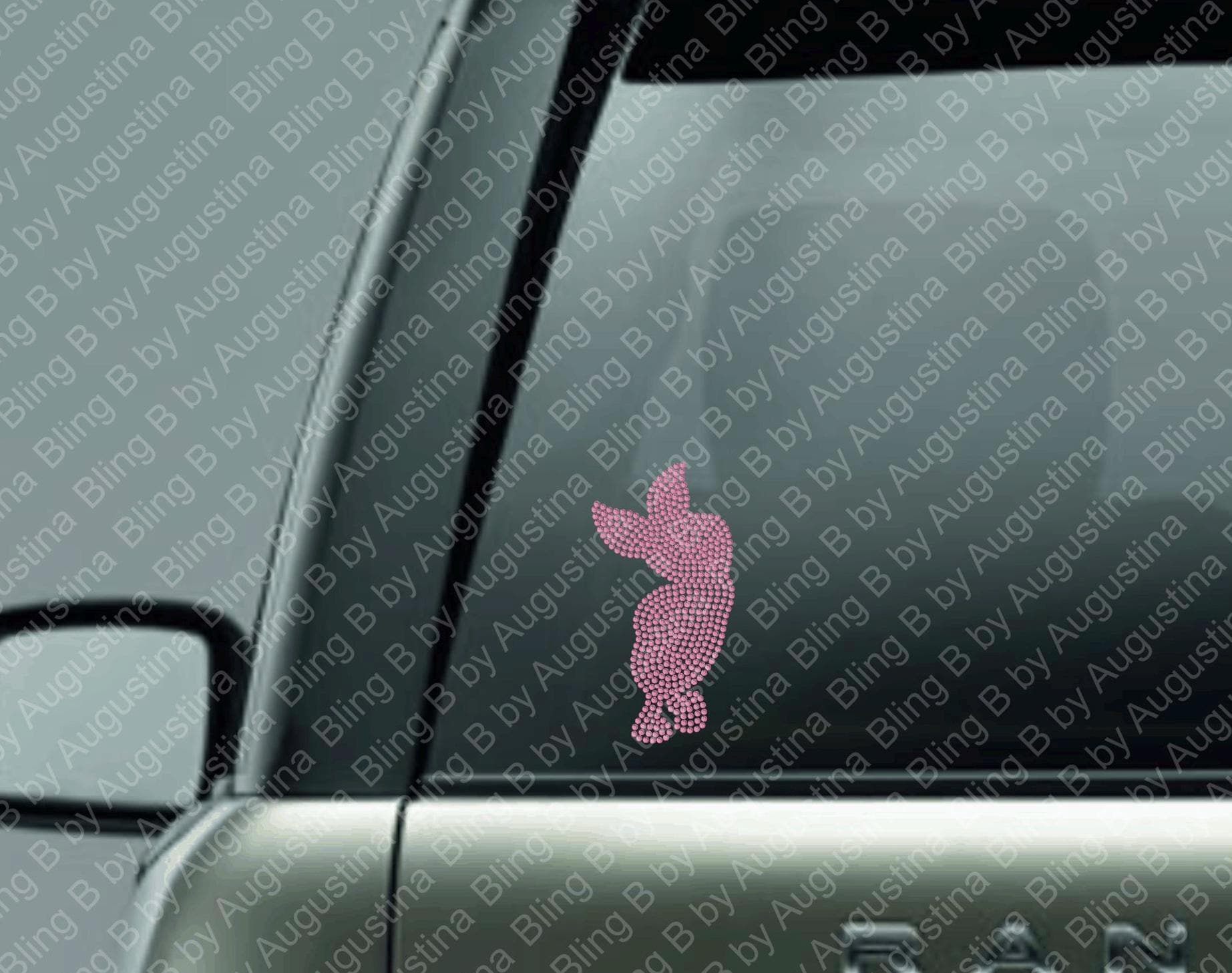 Piglet inspired Rhinestone decal/Car window decal/rhinestone sticker/decal/sticker