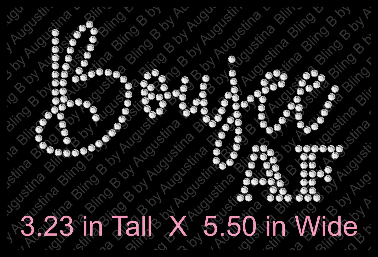 Boujee AF Rhinestone decal/Car window decal/rhinestone sticker/decal/sticker