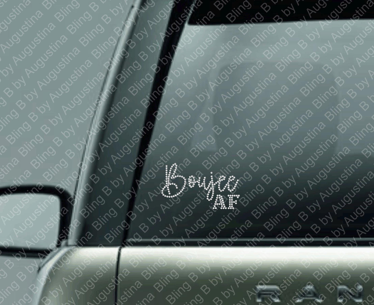 Boujee AF Rhinestone decal/Car window decal/rhinestone sticker/decal/sticker