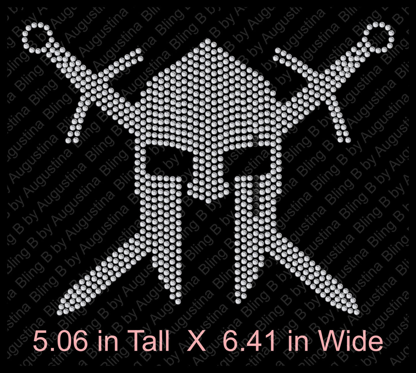 Rhinestone Spartan Car Window Decal/rhinestone sticker/mascot/baseball/football/sport/sticker