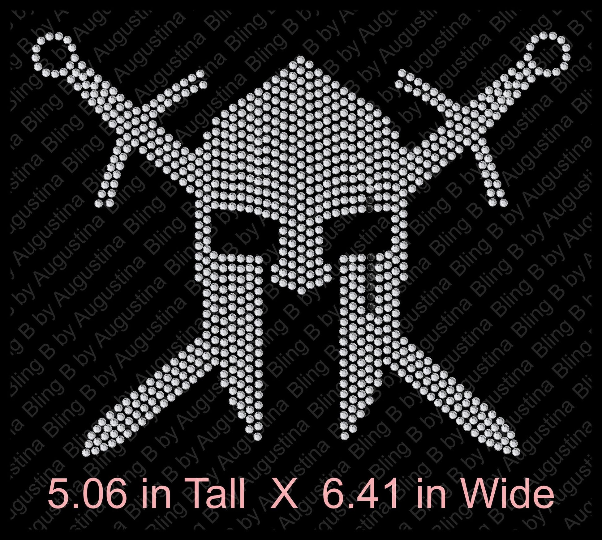 Rhinestone Spartan Car Window Decal/rhinestone sticker/mascot/baseball/football/sport/sticker