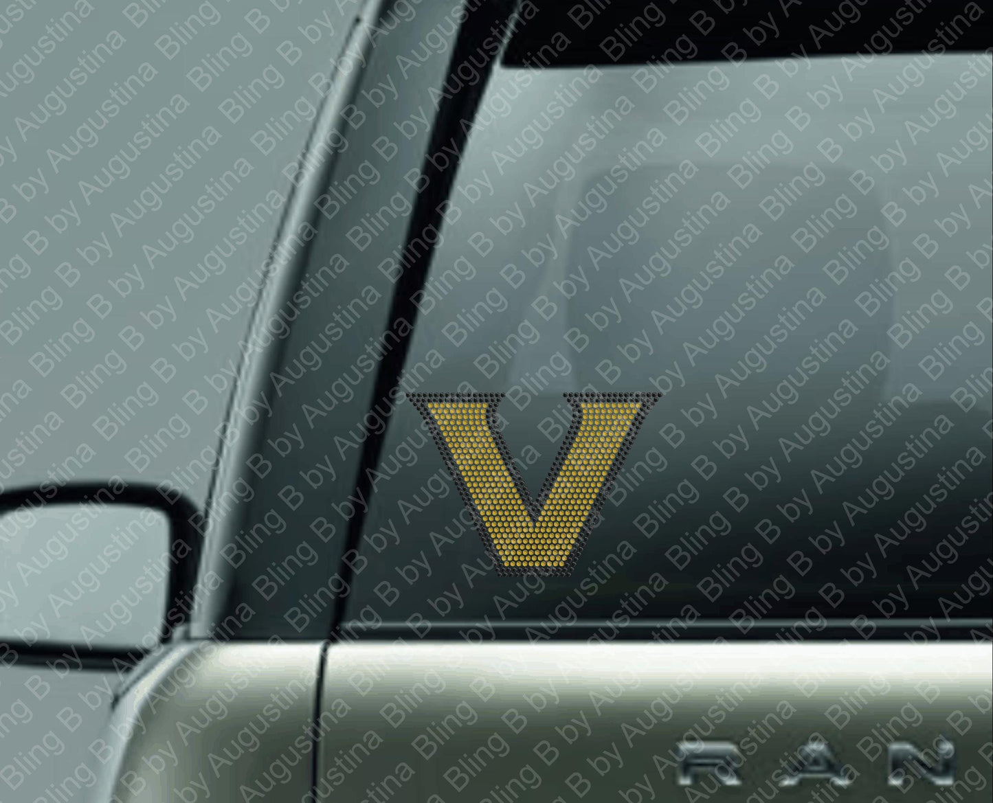 Rhinestone Vanderbilt inspired Car Window Decal/rhinestone sticker/sport/sticker/Vanderbilt/college