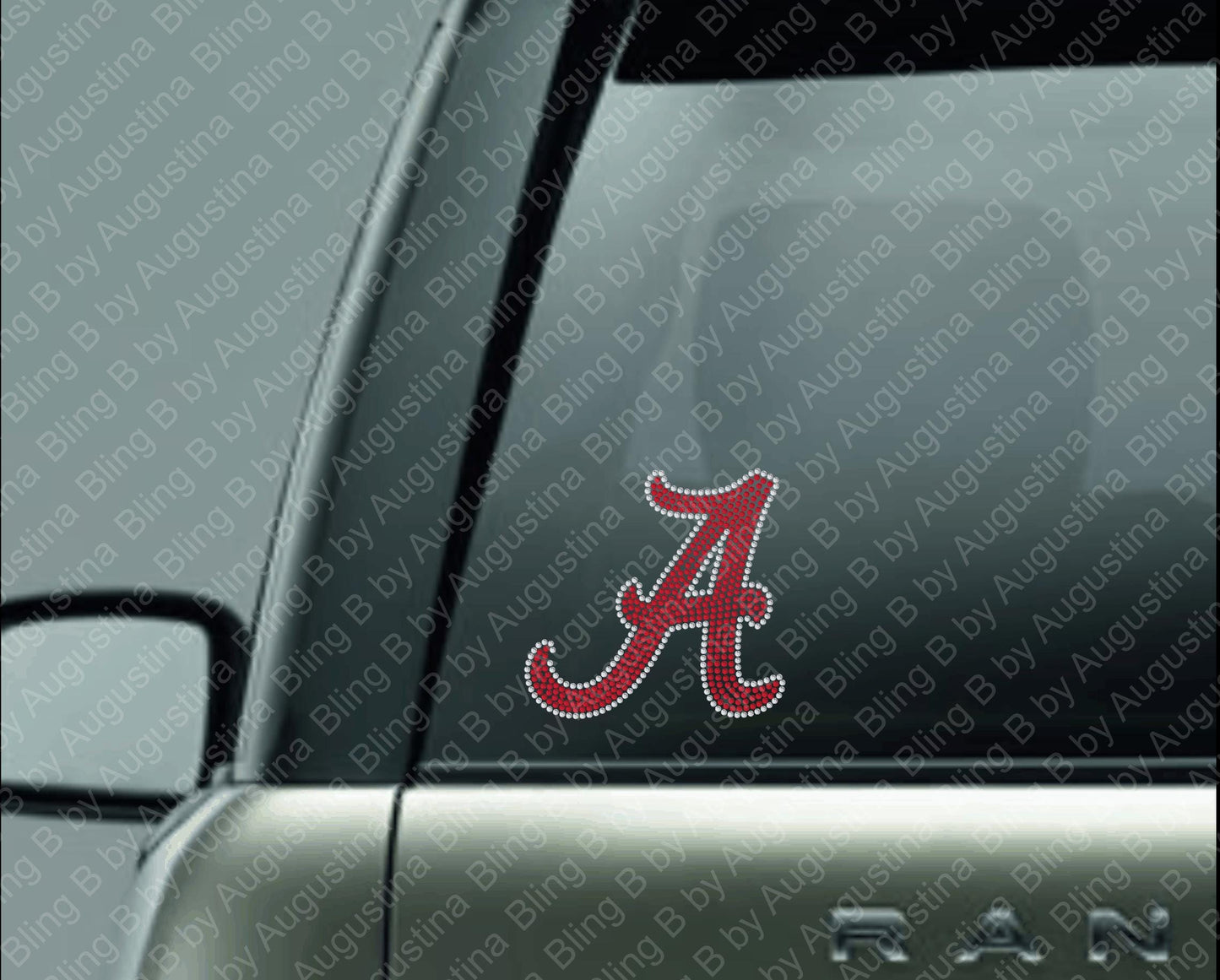 Rhinestone Alabama Car Window Decal/rhinestone sticker/football decal/football/sport/sticker/alabama