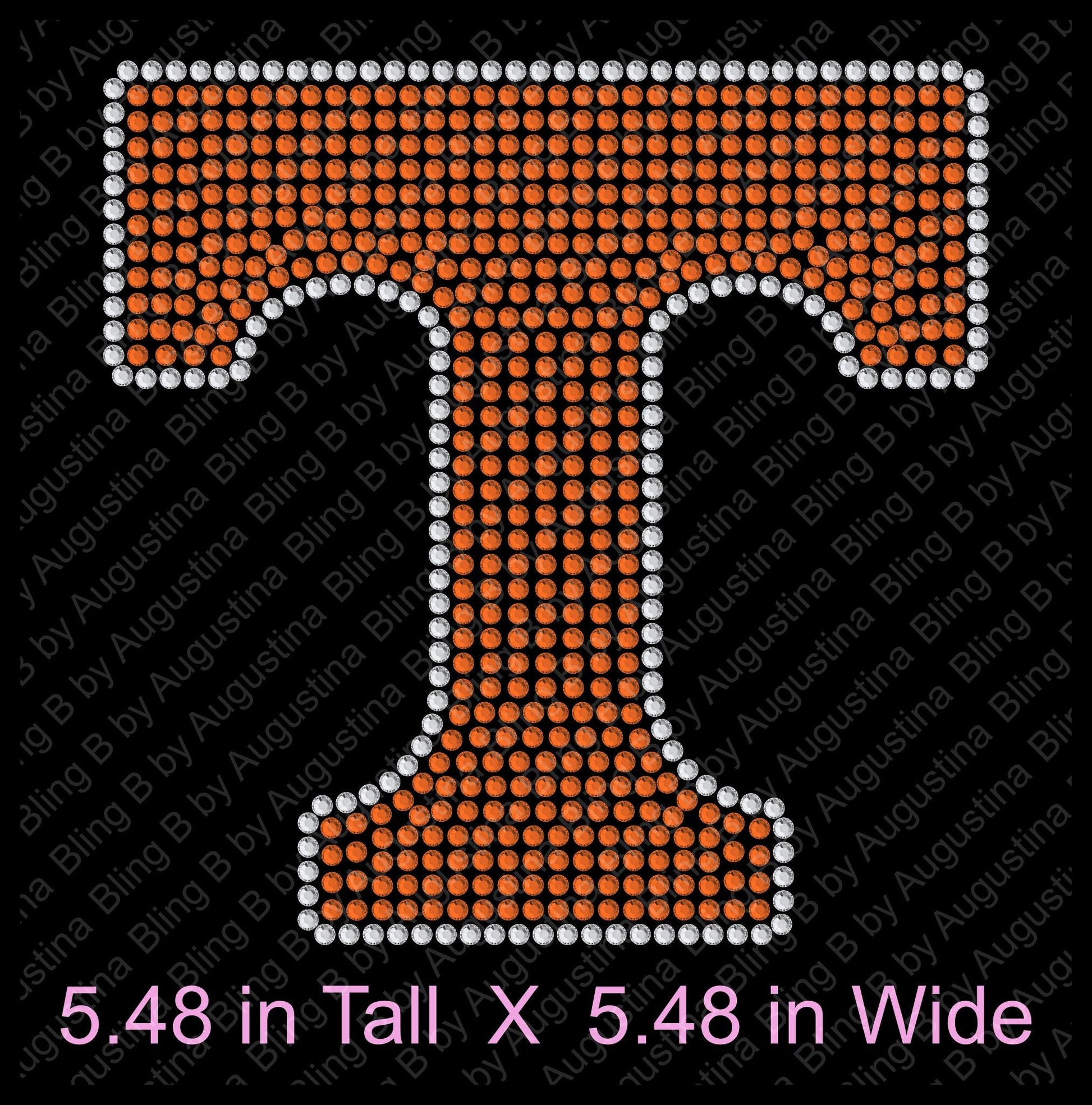 Rhinestone Tennessee Car Window Decal/rhinestone sticker/football decal/football/sport/sticker/tennessee vols