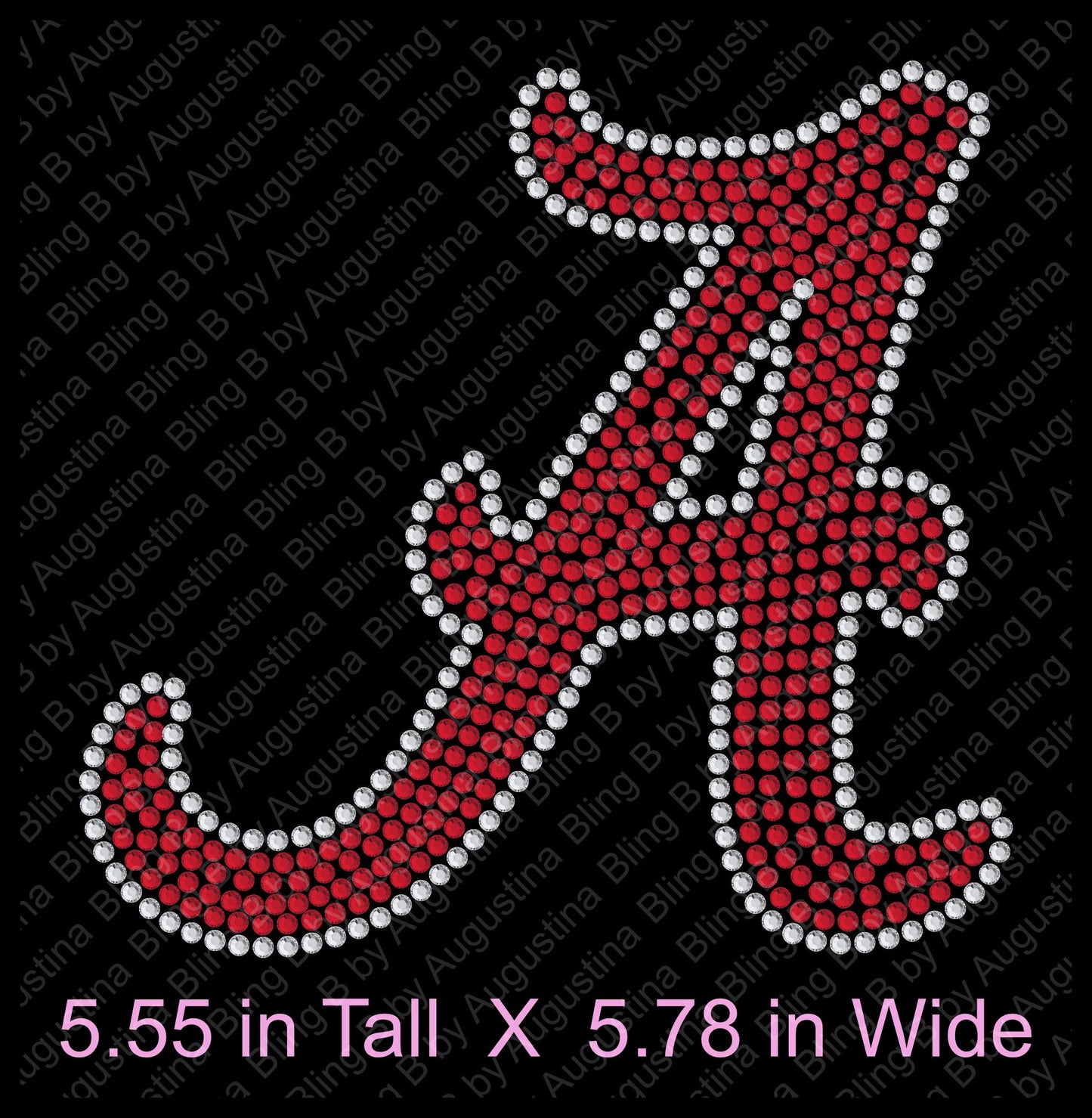 Rhinestone Alabama Car Window Decal/rhinestone sticker/football decal/football/sport/sticker/alabama
