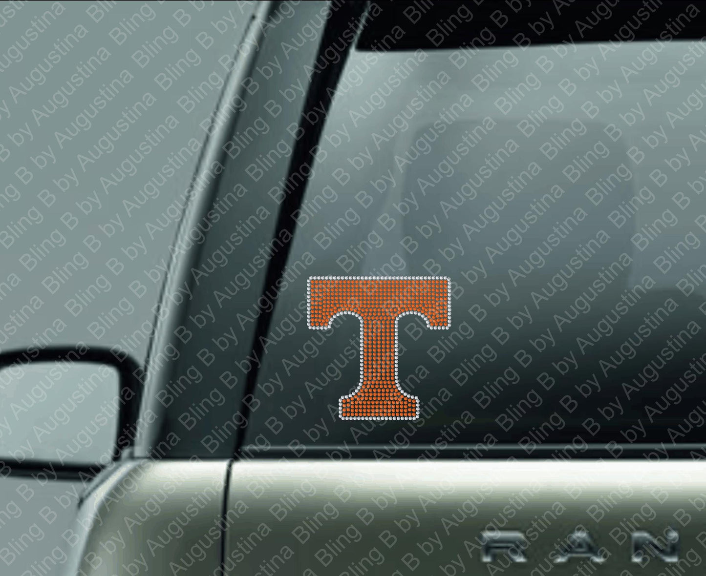 Rhinestone Tennessee Car Window Decal/rhinestone sticker/football decal/football/sport/sticker/tennessee vols