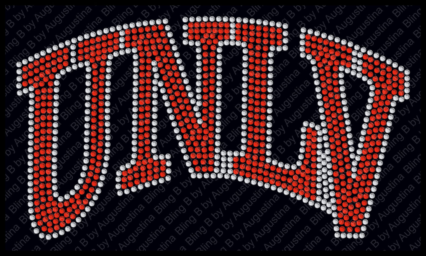 Rhinestone UNLV Car Window Decal/rhinestone sticker/sport/sticker/Nevada/Las Vegas