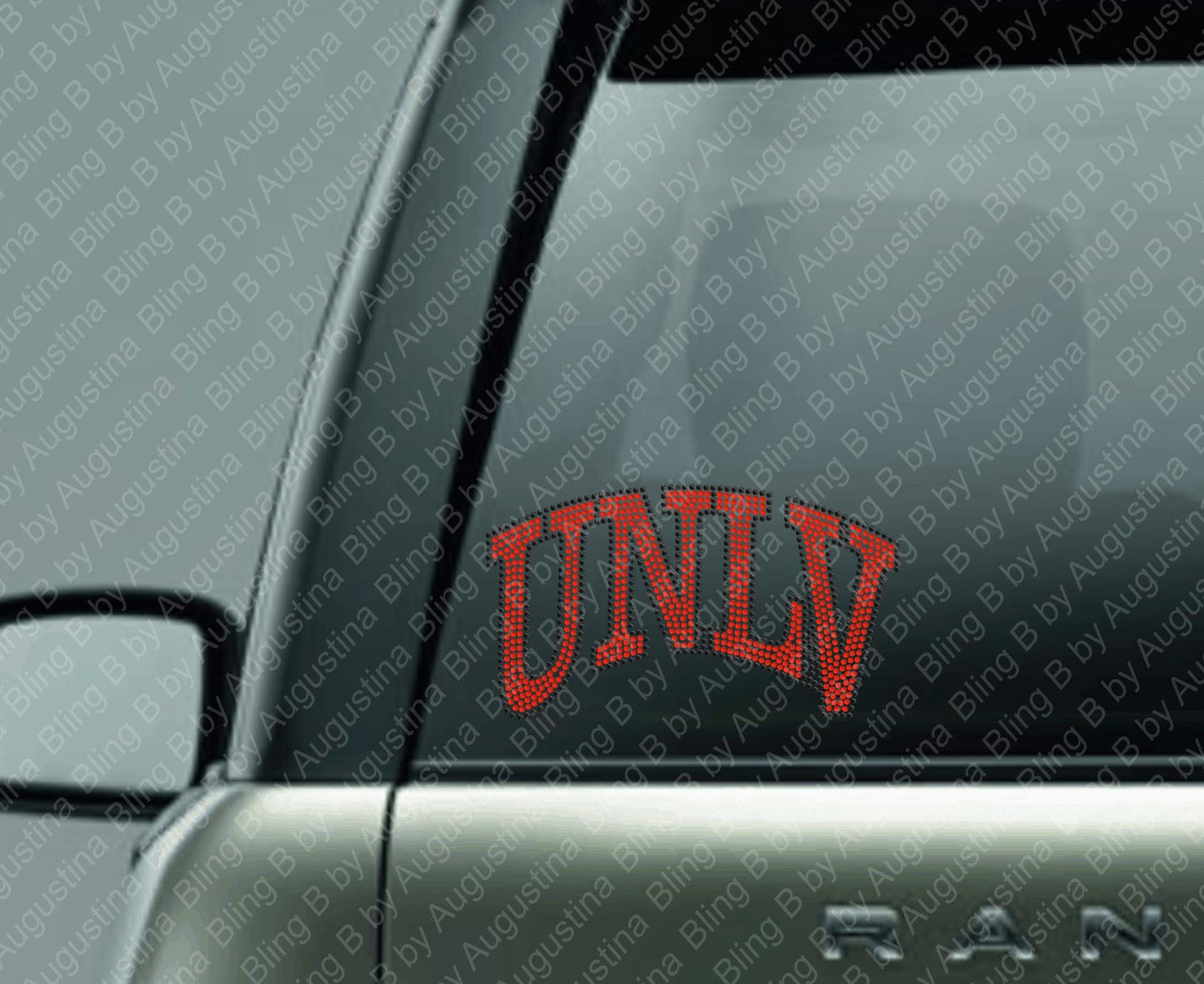 Rhinestone UNLV Car Window Decal/rhinestone sticker/sport/sticker/Nevada/Las Vegas