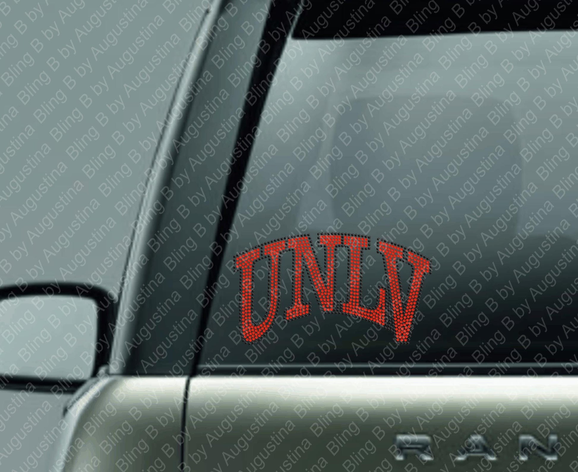 Rhinestone UNLV Car Window Decal/rhinestone sticker/sport/sticker/Nevada/Las Vegas