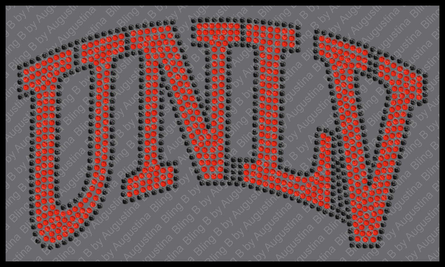 Rhinestone UNLV Car Window Decal/rhinestone sticker/sport/sticker/Nevada/Las Vegas