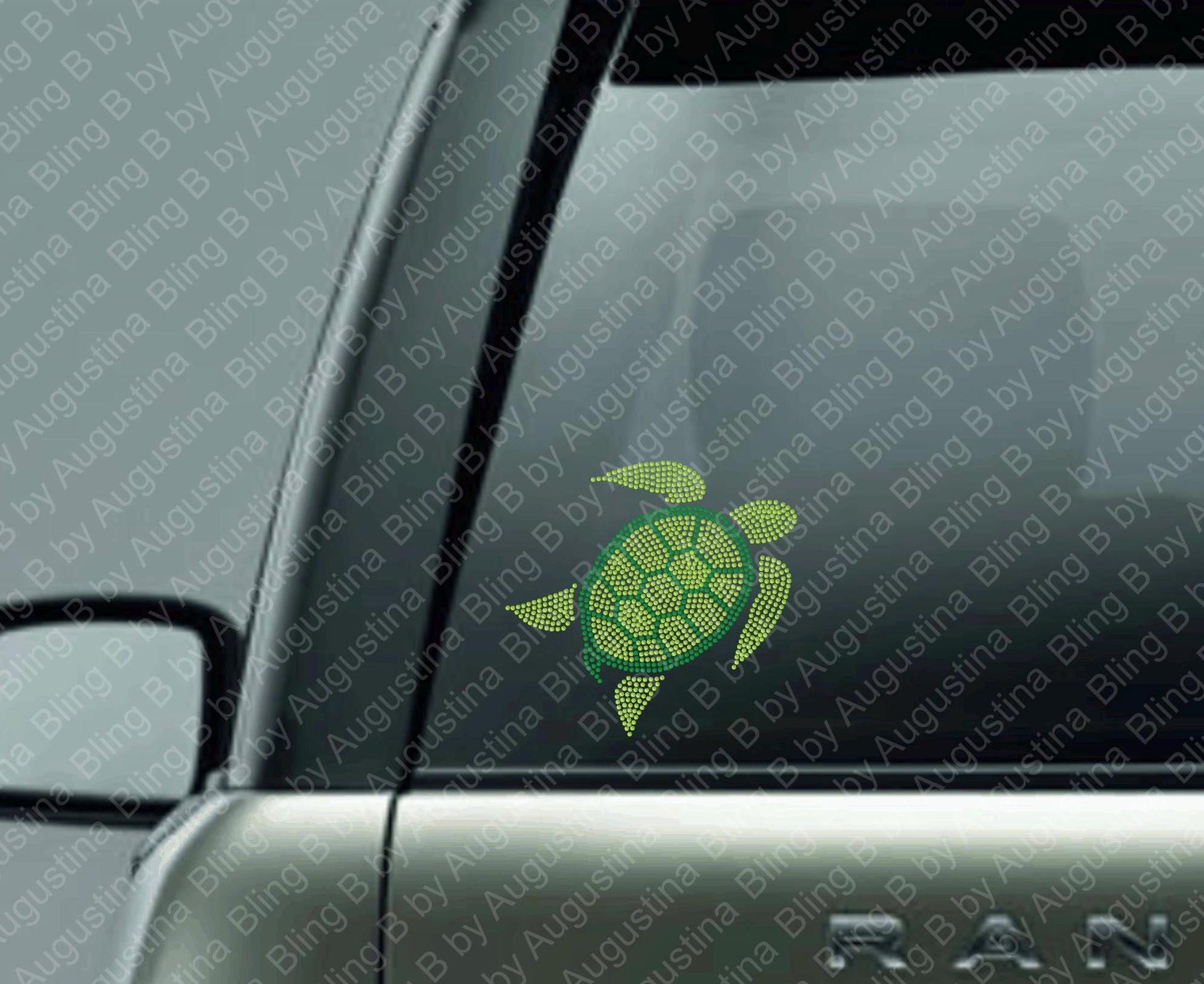 Sea turtle Rhinestone decal/Car window decal/rhinestone sticker/decal/sticker/turtle/ocean