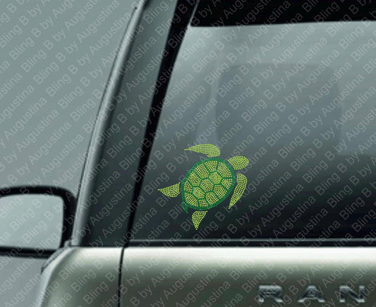 Sea turtle Rhinestone decal/Car window decal/rhinestone sticker/decal/sticker/turtle/ocean