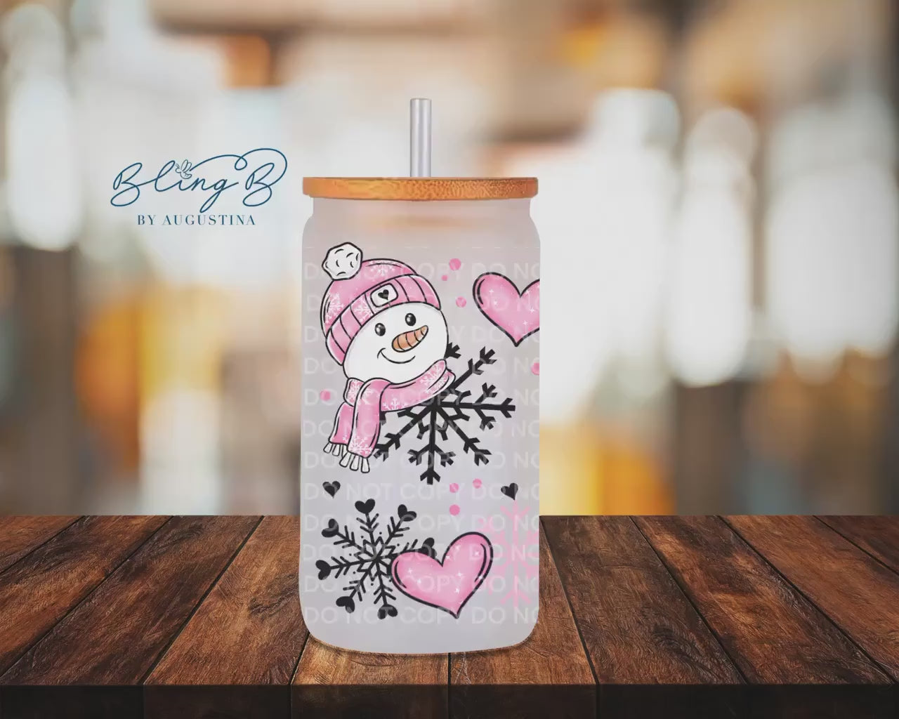 Snowman Baby It’s Cold Outside Holiday Libby cup, tumbler, iced coffee cup, beer can glass cup, 16 oz, smoothie cup